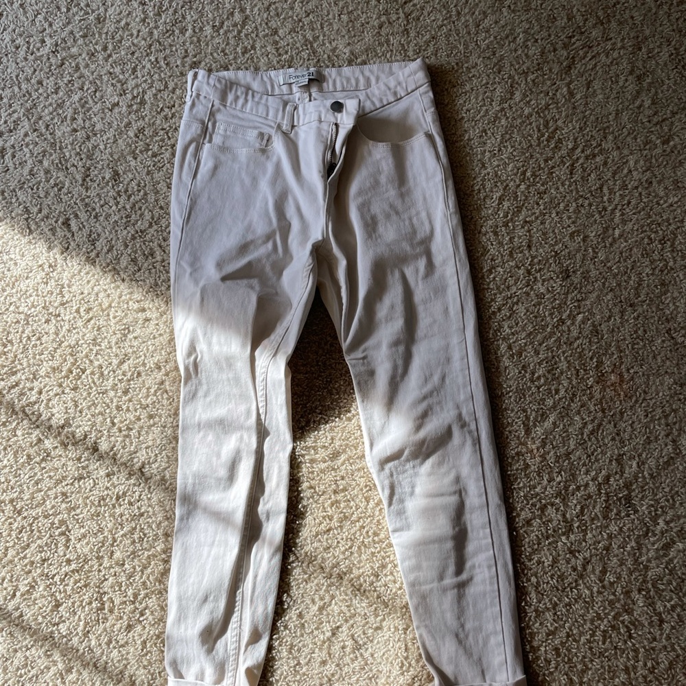 FOREVER 21 off white pants